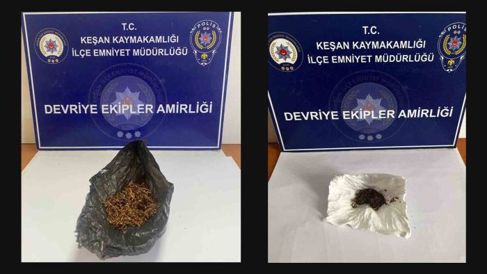 Keşan’da polis uygulamasında 5 gözaltı
