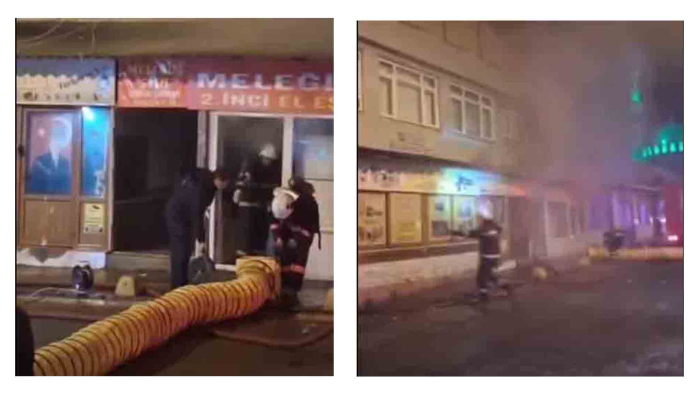 Kombi yangın çıkardı