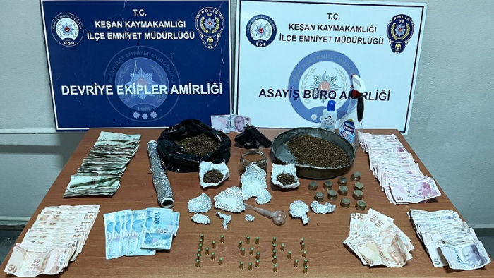 Keşan'da uyuşturucu operasyonu: 1 tutuklama